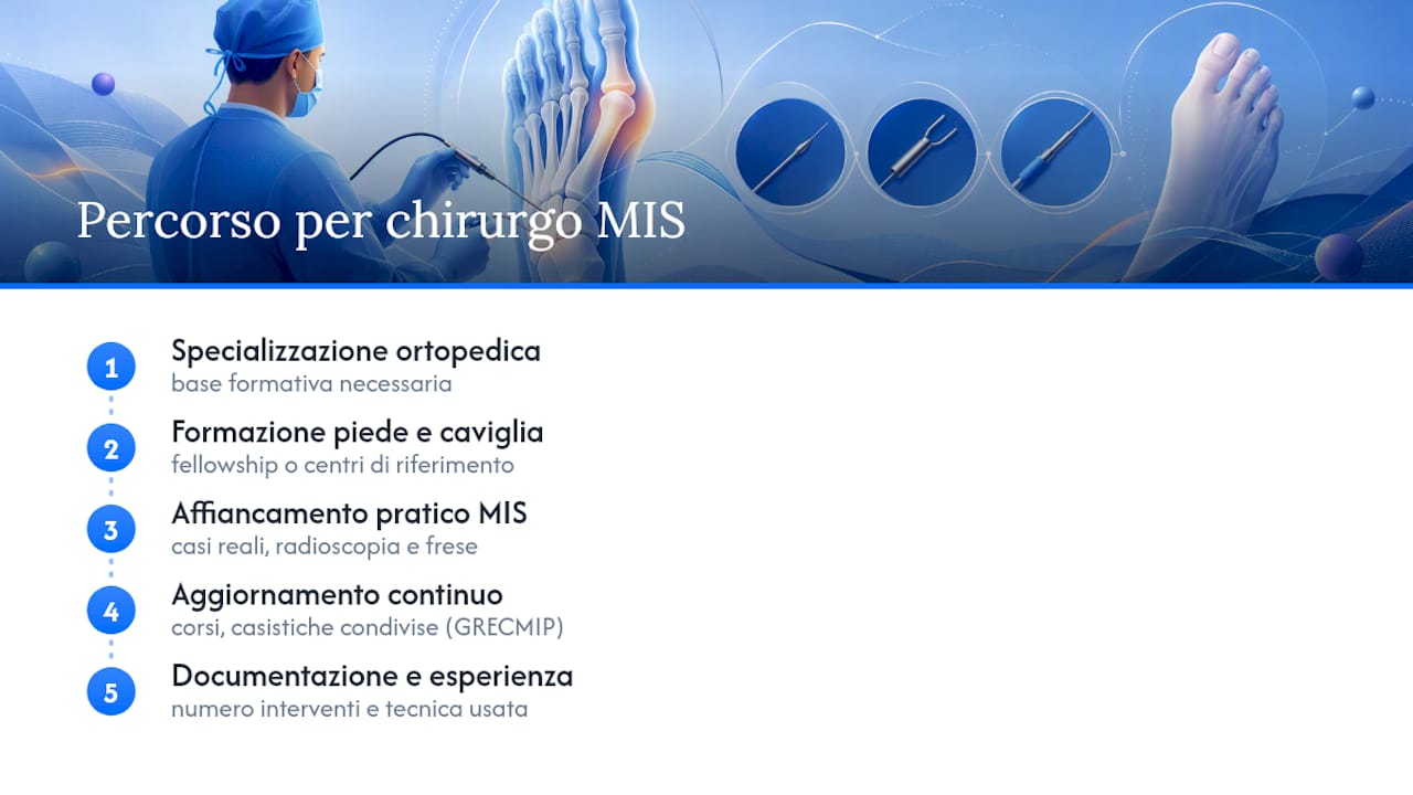 Cosa serve per diventare chirurgo specializzato in tecniche mininvasive — overview diagram