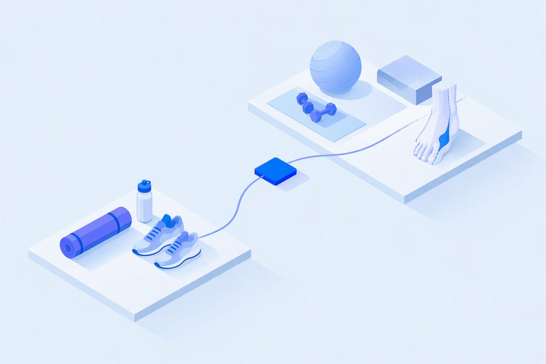 Illustrazione isometrica di equilibrio e movimento