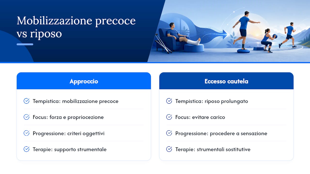 Cosa serve davvero per riabilitare bene una caviglia — overview diagram